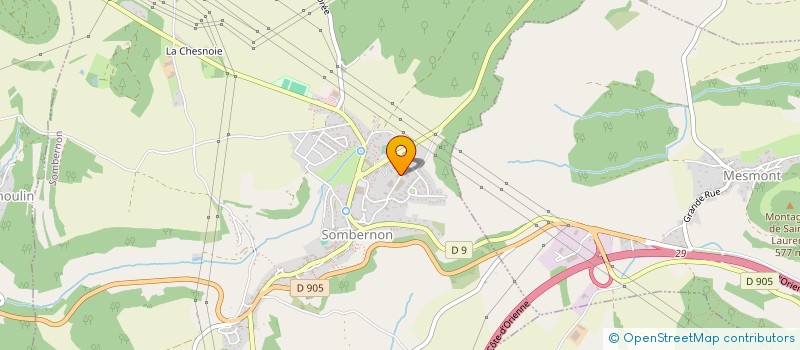 localisation de l'entreprise GARAGE DSG21  SOMBERNON