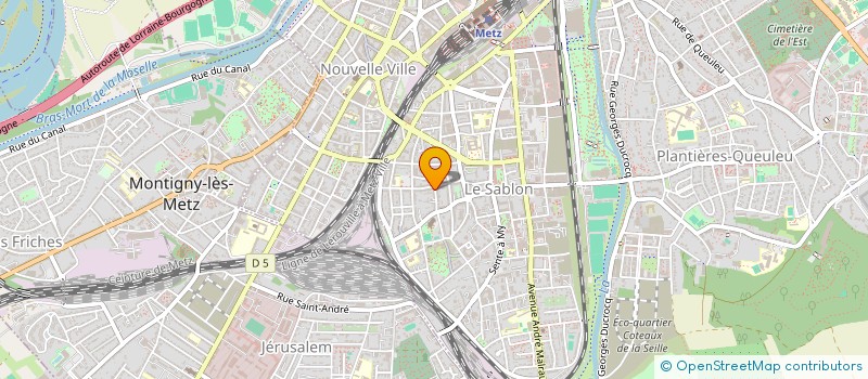 localisation de l'entreprise GARAGE DU 20EME CORPS AMERICAIN à METZ