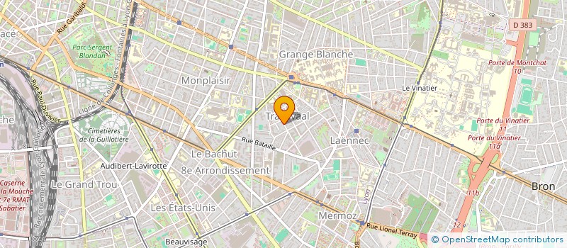 localisation de l'entreprise GARAGE DU 8-EME  LYON