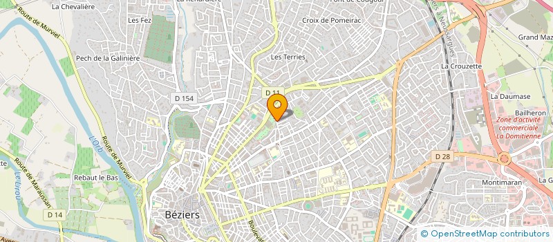 localisation de l'entreprise GARAGE DU BASSIN à BEZIERS