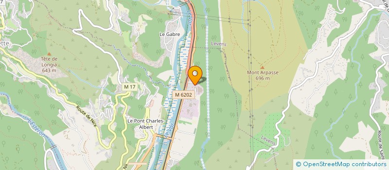 localisation de l'entreprise GARAGE DU BAUS ROUX  LA ROQUETTE SUR VAR