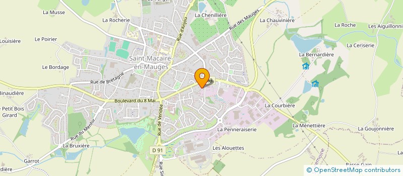 localisation de l'entreprise GARAGE DU BEAUSOLEIL à SEVREMOINE