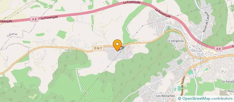localisation de l'entreprise GARAGE DU BOSQUET à LE CANNET-DES-MAURES