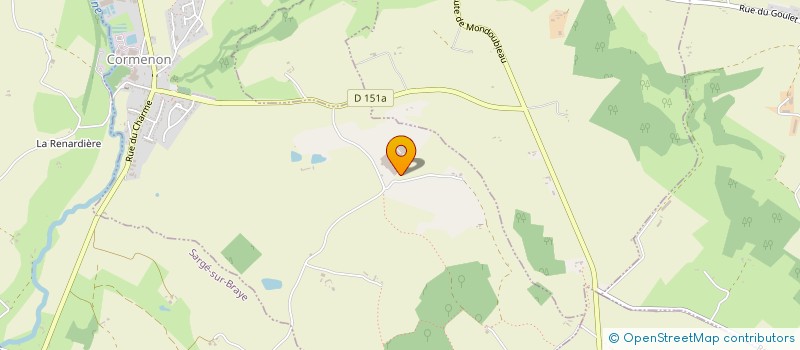 localisation de l'entreprise GARAGE DU BOULAY  CORMENON