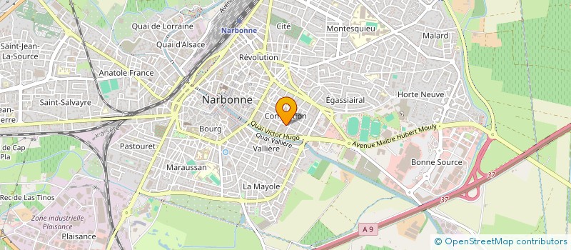 localisation de l'entreprise GARAGE DU BOULODROME  NARBONNE