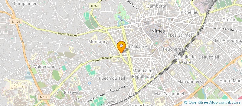 localisation de l'entreprise GARAGE DU CADEREAU  NIMES