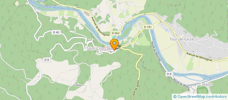 localisation de l'entreprise GARAGE DU CELE  SAULIAC-SUR-CELE