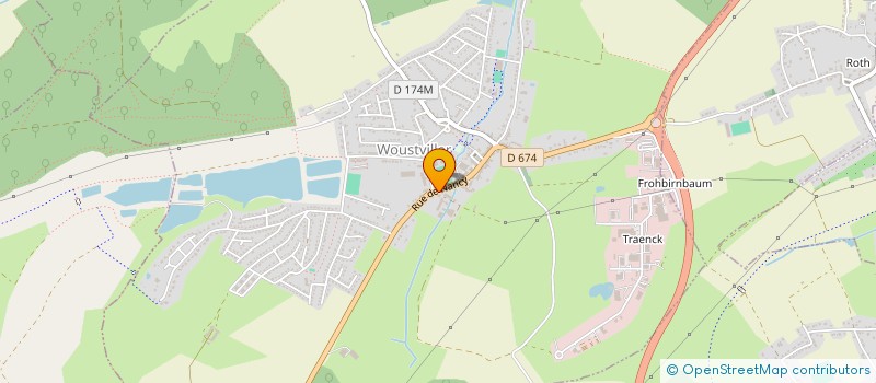 localisation de l'entreprise GARAGE DU CENTRE à WOUSTVILLER