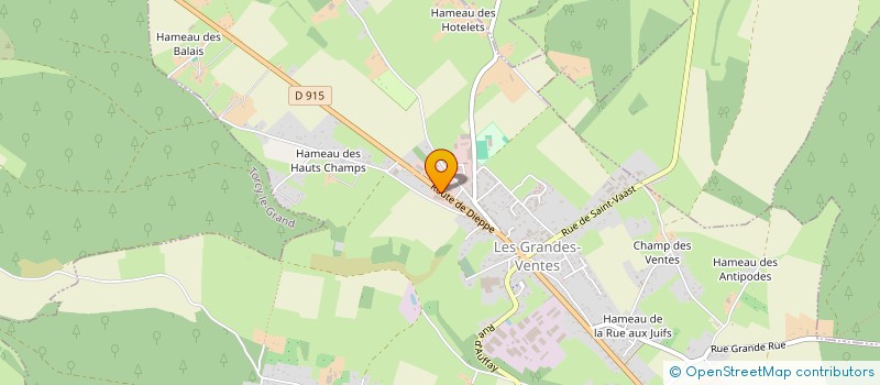 localisation de l'entreprise GARAGE DU CENTRE à LES GRANDES-VENTES