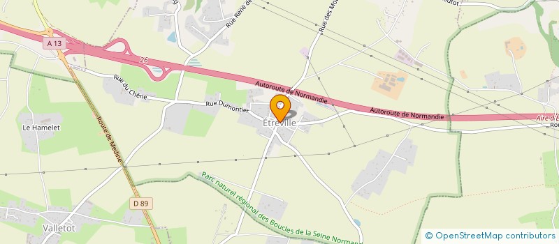 localisation de l'entreprise GARAGE DU CENTRE à ROUTOT