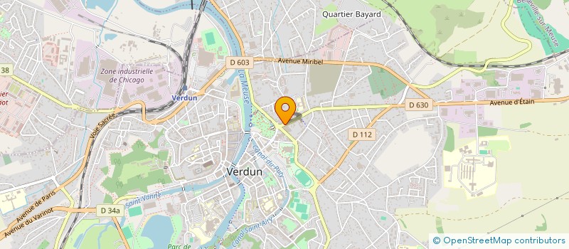 localisation de l'entreprise GARAGE DU CENTRE à VERDUN