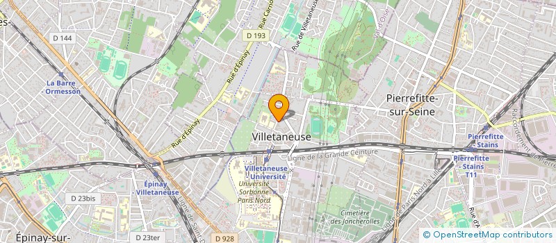 localisation de l'entreprise GARAGE DU CENTRE à VILLETANEUSE