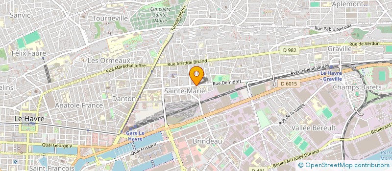 localisation de l'entreprise GARAGE DU CENTRE à LE HAVRE