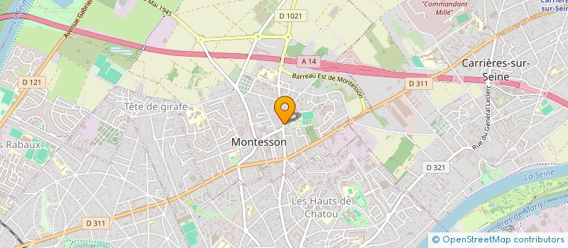 localisation de l'entreprise GARAGE DU CENTRE à MONTESSON