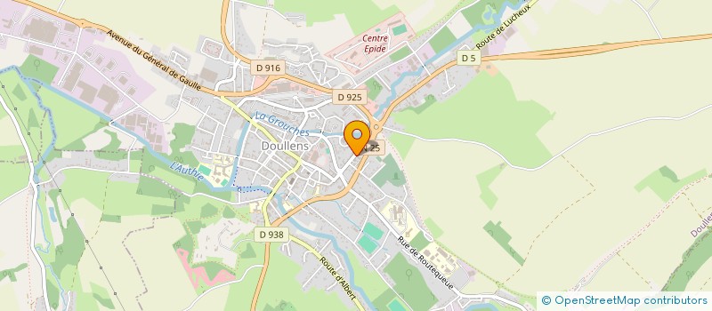 localisation de l'entreprise GARAGE DU CENTRE à DOULLENS