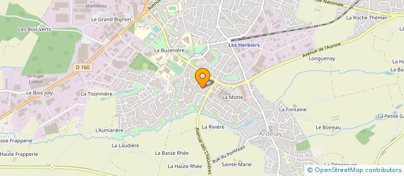 localisation de l'entreprise GARAGE DU CENTRE  CHANVERRIE