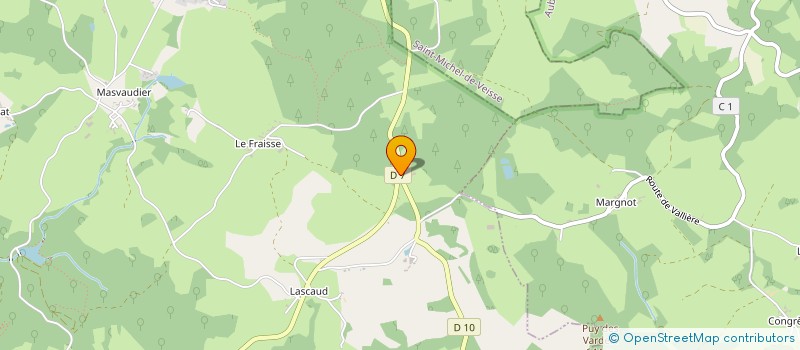 localisation de l'entreprise GARAGE DU CHADAMON à VALLIERE