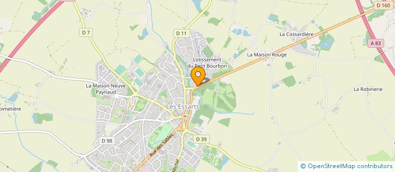 localisation de l'entreprise GARAGE DU CHATEAU à ESSARTS-EN-BOCAGE