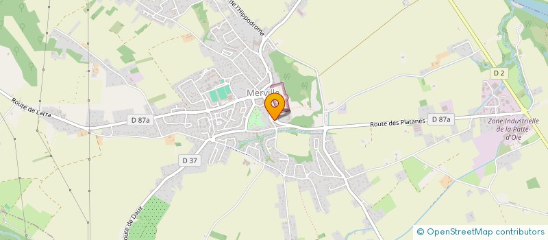 localisation de l'entreprise GARAGE DU CHATEAU  MERVILLE