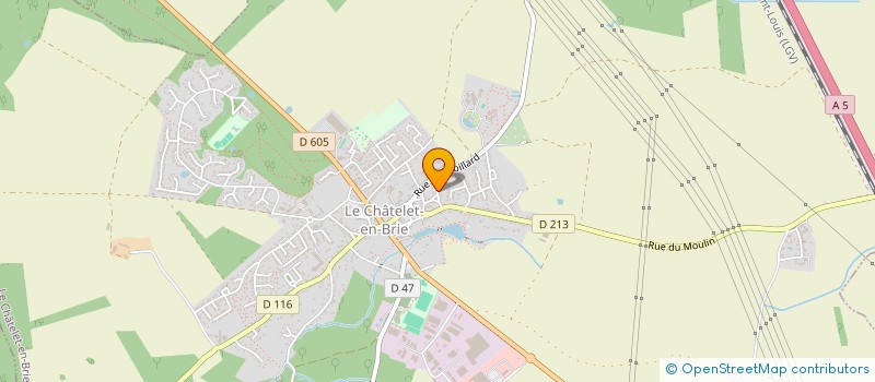 localisation de l'entreprise GARAGE DU CHATELET  LE CHATELET-EN-BRIE