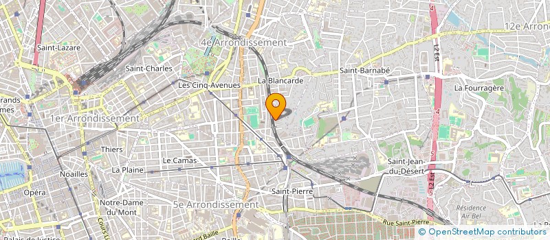localisation de l'entreprise GARAGE DU CHEMIN DE FER à MARSEILLE