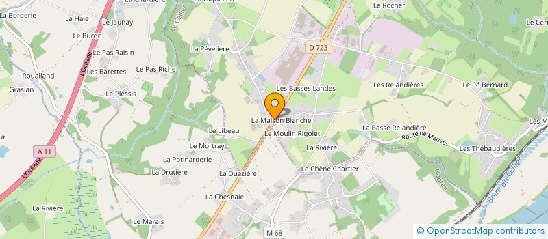 localisation de l'entreprise GARAGE DU CHEMIN NANTAIS  CARQUEFOU