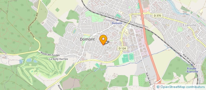 localisation de l'entreprise GARAGE DU CHEMIN VERT  DOMONT