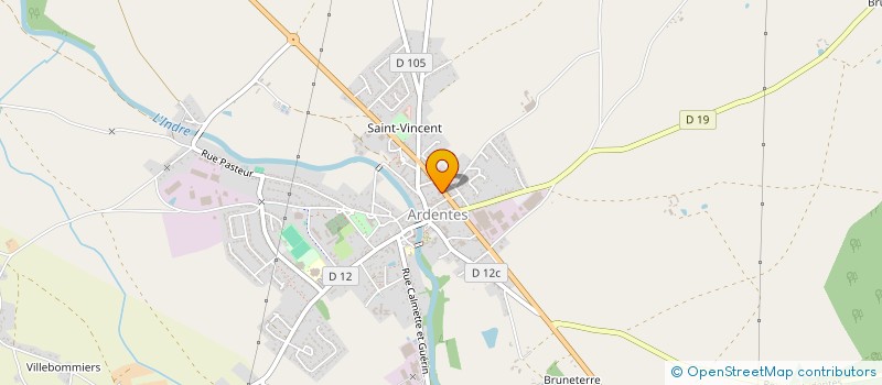 localisation de l'entreprise GARAGE DU CHENE VERT à ARDENTES