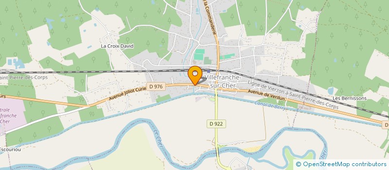 localisation de l'entreprise GARAGE DU CHER à VILLEFRANCHE-SUR-CHER