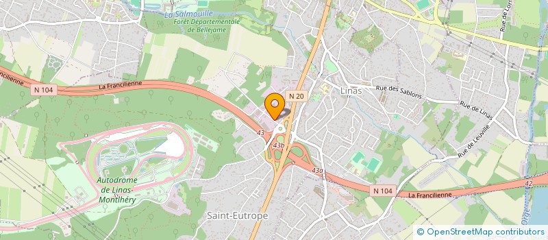 localisation de l'entreprise GARAGE DU CLOS à LINAS