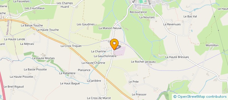 localisation de l'entreprise GARAGE DU COGLAIS  SAINT-GERMAIN-EN-COGLES