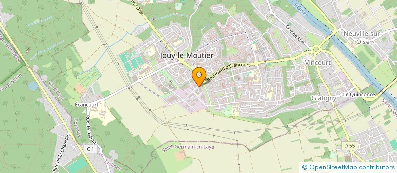 localisation de l'entreprise GARAGE DU GOLF à JOUY-LE-MOUTIER