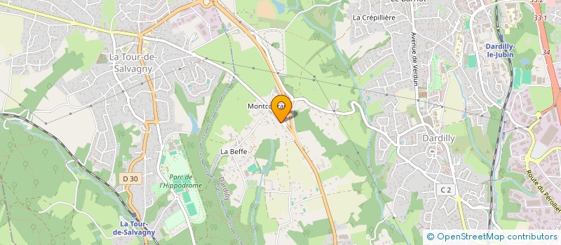 localisation de l'entreprise GARAGE DU GRAND OUEST à DARDILLY