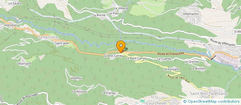 localisation de l'entreprise GARAGE DU GRAND PONT à COURCHEVEL