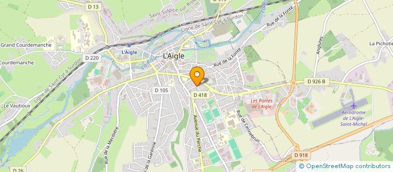 localisation de l'entreprise GARAGE DU LAC à L'AIGLE