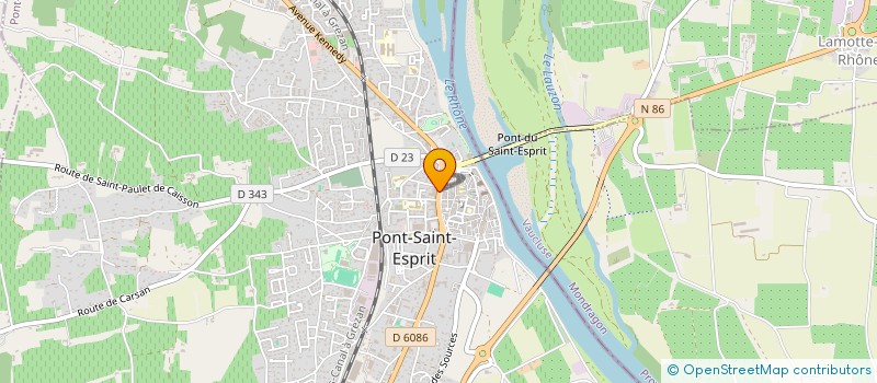 localisation de l'entreprise GARAGE DU LAC à PONT-SAINT-ESPRIT