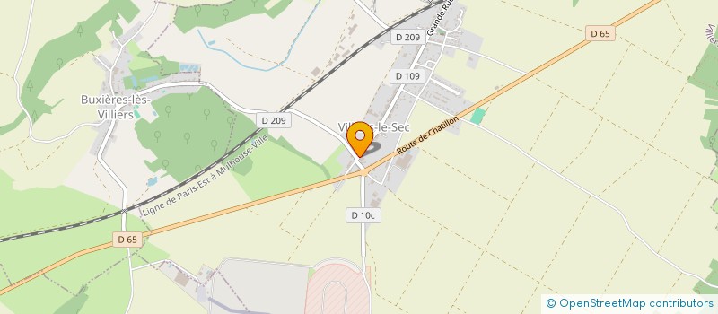 localisation de l'entreprise GARAGE DU LAVOIR à VILLIERS-LE-SEC
