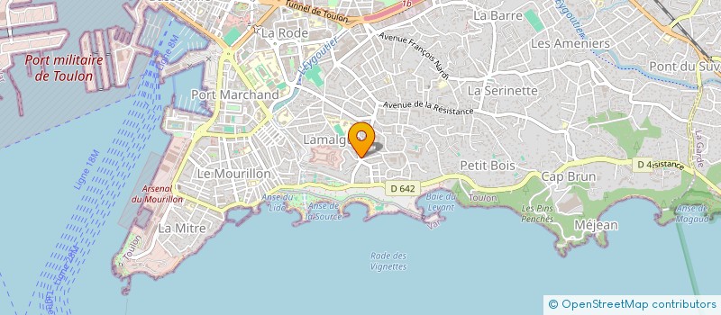 localisation de l'entreprise GARAGE DU LEVANT  TOULON