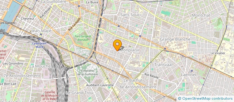 localisation de l'entreprise GARAGE DU LYCEE  LYON 8EME