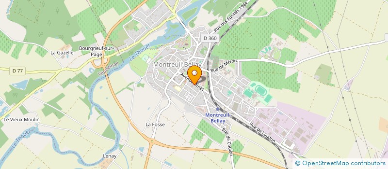 localisation de l'entreprise GARAGE DU MAIL à MONTREUIL-BELLAY