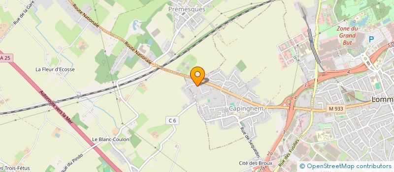 localisation de l'entreprise GARAGE DU MARAIS DECOTTIGNIES ET FILS à LILLE