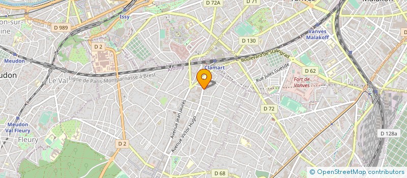 localisation de l'entreprise GARAGE DU MARCHE DE LA FOURCHE à CLAMART