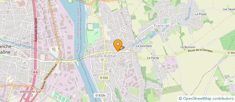 localisation de l'entreprise GARAGE DU MARMONT à JASSANS-RIOTTIER