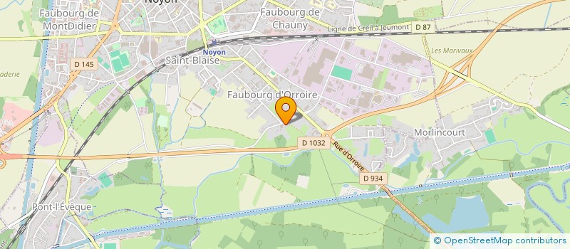 localisation de l'entreprise GARAGE DU MARQUET à NOYON