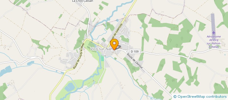 localisation de l'entreprise GARAGE DU NAHON à VICQ-SUR-NAHON