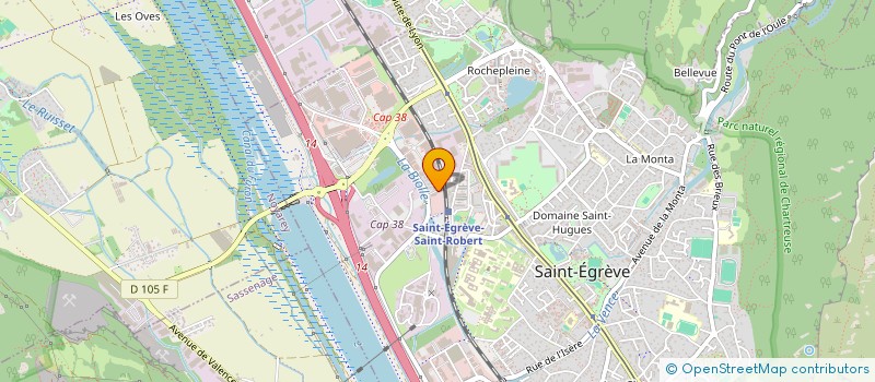 localisation de l'entreprise GARAGE DU NERON à SAINT-EGREVE
