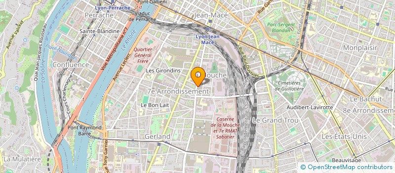 localisation de l'entreprise GARAGE DU NOUVEAU GERLAND à LYON