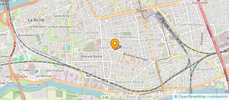 localisation de l'entreprise GARAGE DU NOUVEAU TOURS  TOURS