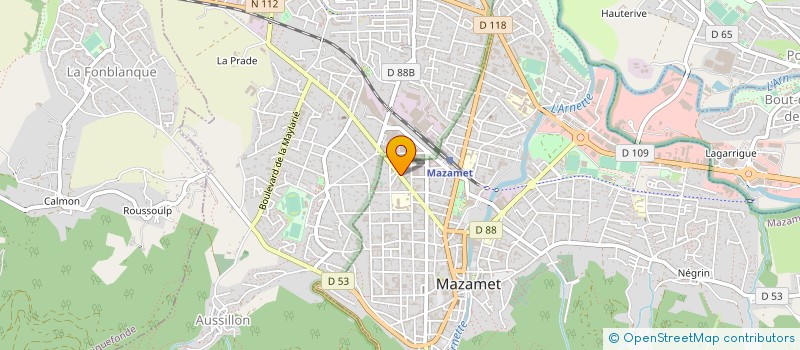 localisation de l'entreprise GARAGE DU NOUVELA  MAZAMET