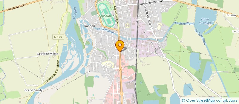 localisation de l'entreprise GARAGE DU PARC  FEURS